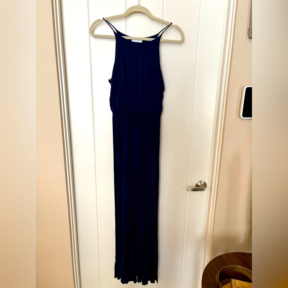 Elegant Dark Navy Maxi Dress